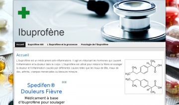 Capture du site Ibuprofene.org