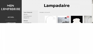 Capture du site Mon Lampadaire