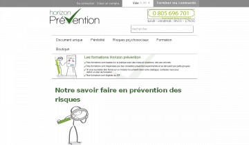 Horizon Prévention site de gestion des risques et de document unique