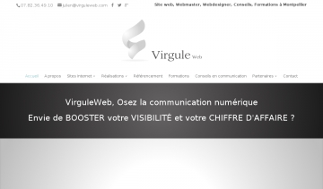 VirguleWeb, Webmaster, Webdesign, Conseils et Formations à montpellier