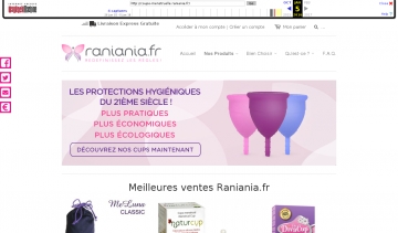 Raniania.fr, le plus grand choix de coupes menstruelles et protections périodiques alternatives