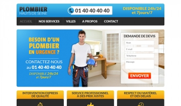 plombier  dans les hauts de seine