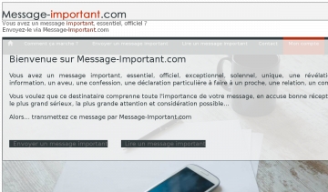 Envoi de messages officiels via Message-Important.com