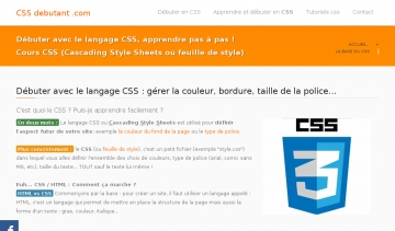 Apprendre le langage CSS rapidement