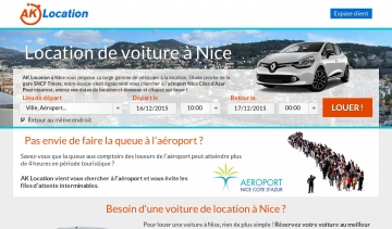 Location aéroport Nice