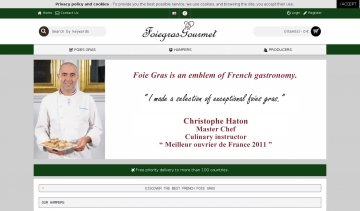 Foie Gras Gourmet, 1er site international de foie gras