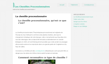 La chenille processionnaire:traitement et cause