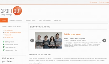 Spotiout, toutes les sorties en Belgique