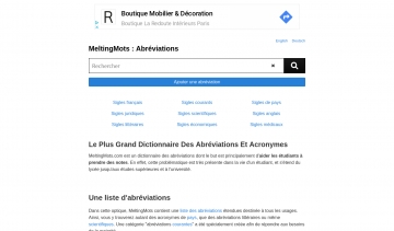 MeltingMots dictionnaire des acronymes