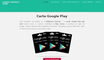 Carte Cadeau Google Play