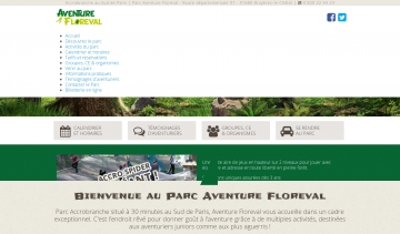Site du parc Aventure Floreval, situé à Paris Sud