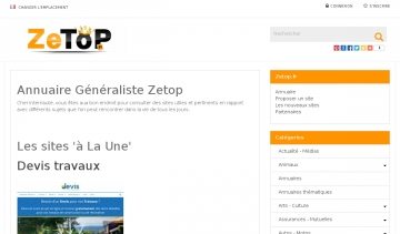 Découvrez l'annuaire généraliste Zetop