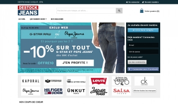 Destock Jean's : boutique en ligne de destockage de jeans de marque