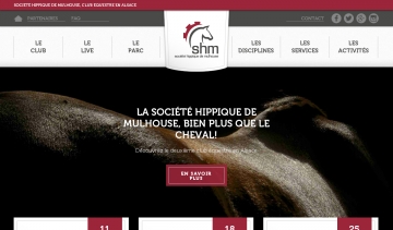 Site internet du club d'équitation de Mulhouse