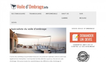 devis voile d'ombrage