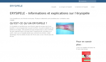 Capture du site erysipele.fr