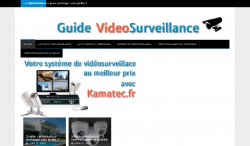 Capture d'écran du site guide videosurveillance