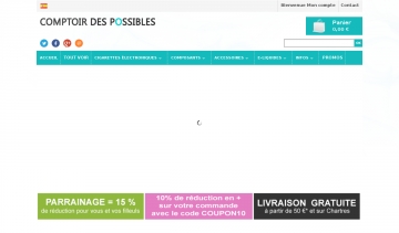 Comptoir Des Possibles, pour la promotion de cigarettes électroniques et de e-liquides de qualité