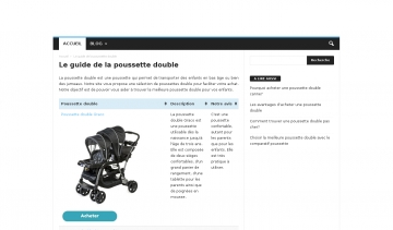 Poussette double, guide d'achat des poussettes doubles.