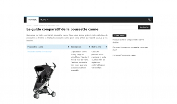 Poussette canne, blog sur la poussette canne