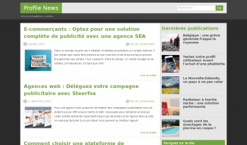 Profile News, webmagazine d’informations et d’actualités