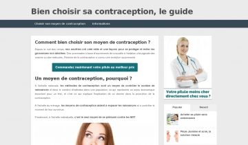 Choisir sa Contraception, guide web sur les méthodes de contraception