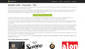 Dosette, site d'information sur les dosettes à café