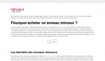 Anneau minceur, votre meilleure option pour maigrir