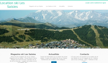 location ski les saisies