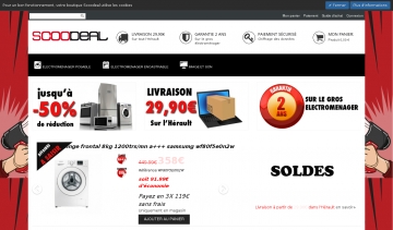Scoodeal électroménager pas cher  en ligne
