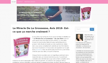 Le Miracle de La Grossesse Guide, site informatif pour tomber enceinte 