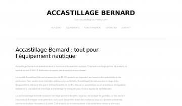 Accastillage Bernard