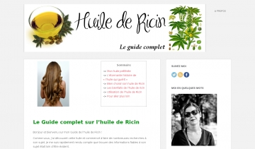 Huile-de-Ricin.net, guide d'utilisation d'une huile exceptionnelle.