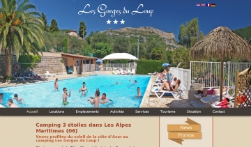 Camping Alpes Maritimes, le camping les Gorges du Loup