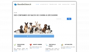 Race de chien, le spécialiste pour le choix de votre chien de compagnie.