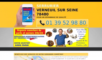 Serrurier Verneuil-sur-Seine, agence spécialisée en serrurerie et métallerie