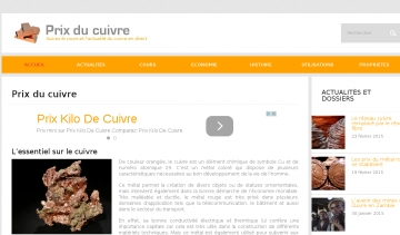 prix du cuivre