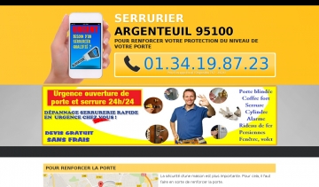 Serrurier Argenteuil, entreprise de serrurerie en France