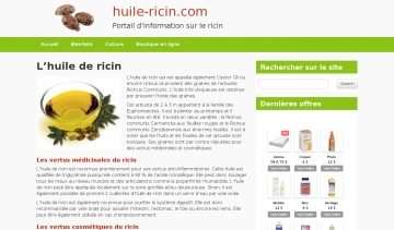 L'huile de ricin, un remède pratique pour différents maux