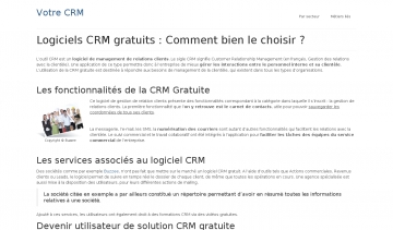 Votre crm, la plateforme pour vite trouver son logiciel de gestion de la relation client