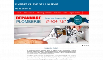 Plombier Villeneuve la Garenne, société de plomberie en France