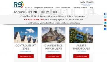 Obtenez votre devis de diagnostics immobiliers et contrôles RT 2012 - R9 INFILTROMETRIE 29000 QUIMPER FINISTERE