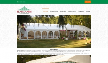 Blanchabri, location de tentes de réceptions et matériels pour fêtes