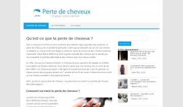 Perte de cheveux, guide d'informations sur la perte de cheveux