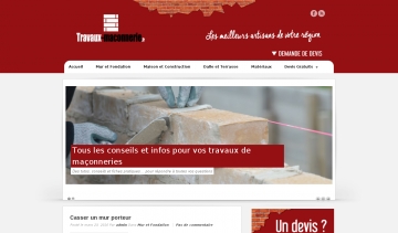 le site travaux-maconnerie, conseils et devis de maçons