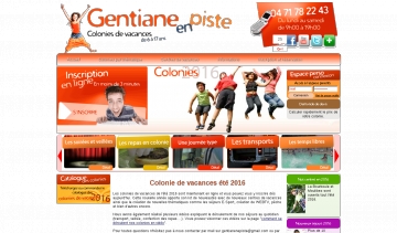 Gentiane en Piste, Centres de vacances pour les adolescents