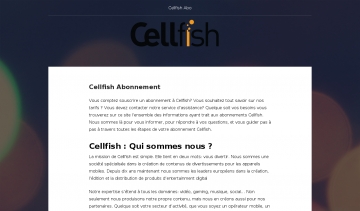 Cellfish, le n°1 en création de contenus de divertissement