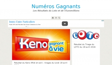 Numeros Gagnants : les résultats du Loto et de l'Euromillions en temps réel