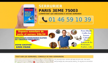 Le serrurier Paris 3e, le spécialiste de la motorisation de portails