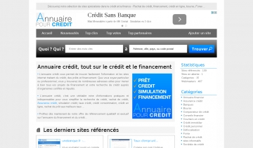 Annuaire pour Crédit, annuaire spécialisé sur le crédit